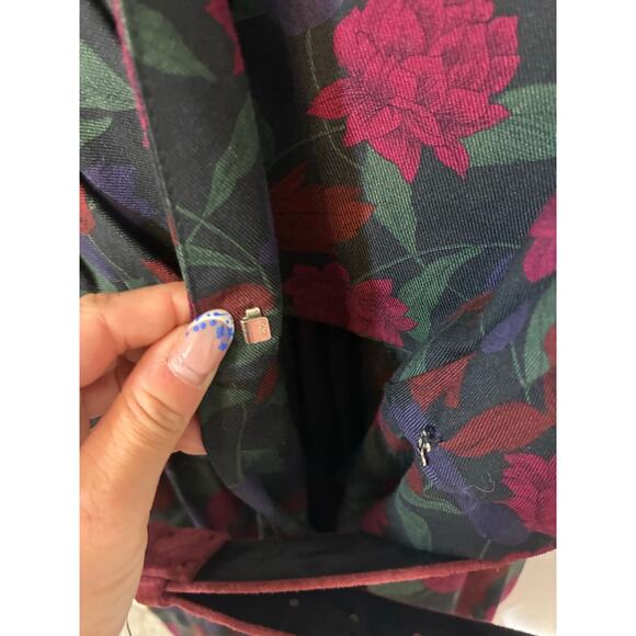 Vintage Tanner Dress 80s Costume Femme Dark Romantics Whimsy Goth 10 Cotton - Picture 3 of 7